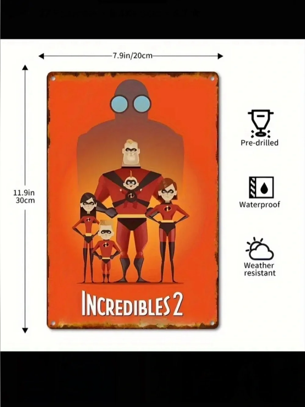 N/A metal sign